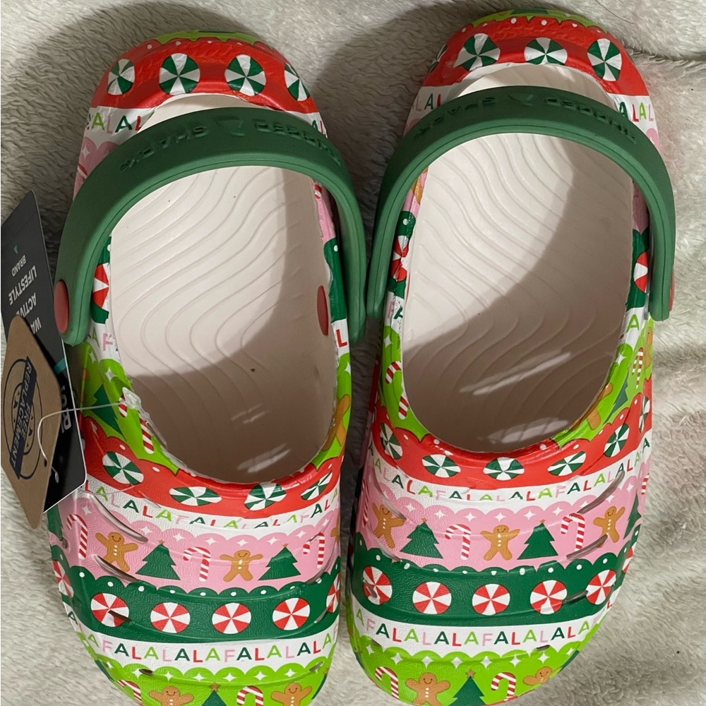 Holiday  Kids Printed Clogs size 12 - Picture 2 of 4